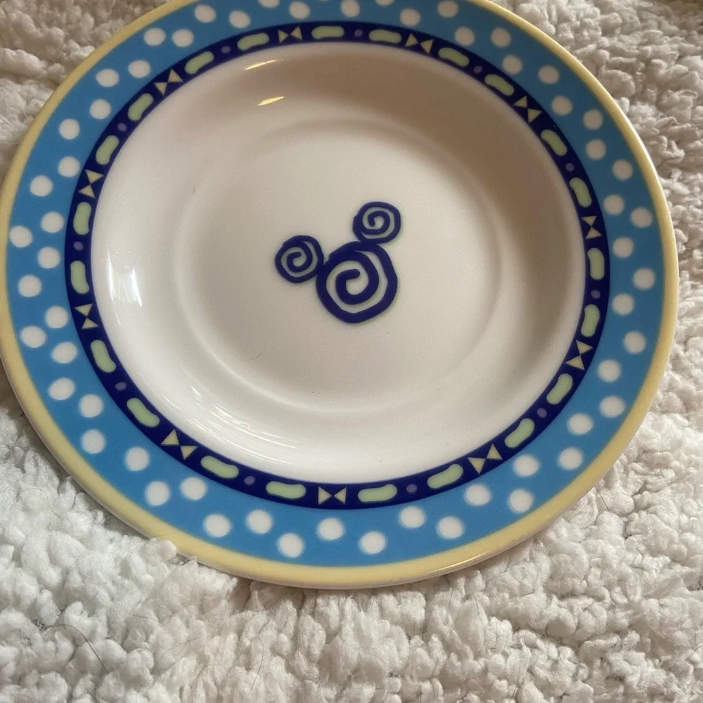 Disney Blue and White Ceramic plate - Picture 6 of 7